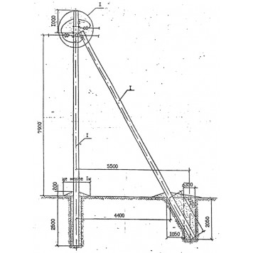Анкерная опора ЛЭП КтБ10-20