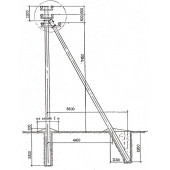 Угловая промежуточная опора ЛЭП УПДтБ10-2