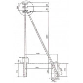 Угловая промежуточная опора ЛЭП УПДтБ10-4