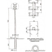 Промежуточная опора ЛЭП ПДтБ10-1