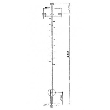 Промежуточная опора ЛЭП Пт10-2